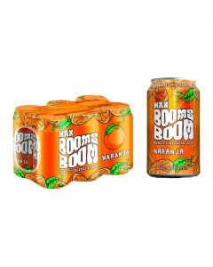 Refresco Naranja Max Booms Boom  lata 33 cl. B4X6 PACK NYLON (3NEODLB0)