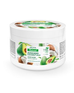 Mascarilla Capilar de Aguacate y Leche De Coco 450 ml Aroma Natural