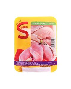 Pechuga de Pollo S/Hueso S/Piel Congelada 12 Bolsasx1Kg Cajax12Kg Sadia