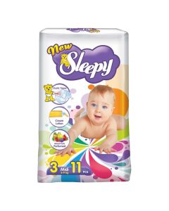 Pañal Bebe Standard Etapa 1 Recien Nacido(2-5kg) Sleepy Natural Organic Bolsax13